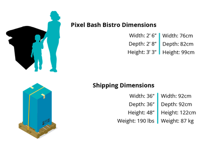 Bandai Namco Arcade Pac-Man Pixel Bash Bistro High-Top Table