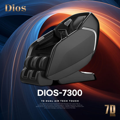 7D AI Dual Core (4D+3D) Roller, Air Float System, Upgraded Kahuna SM7300 with 3D Calf Kneading, SL-Track Full Body Zero Gravity Recliner Black
