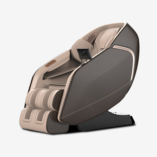 7D AI Dual Core (4D+3D) Roller, Air Float System, Upgraded Kahuna SM7300 with 3D Calf Kneading, SL-Track Full Body Zero Gravity Recliner Beige