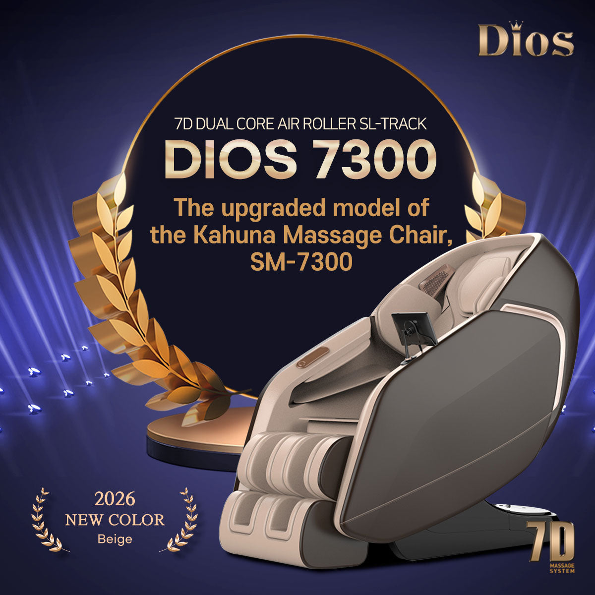 7D AI Dual Core (4D+3D) Roller, Air Float System, Upgraded Kahuna SM7300 with 3D Calf Kneading, SL-Track Full Body Zero Gravity Recliner Black