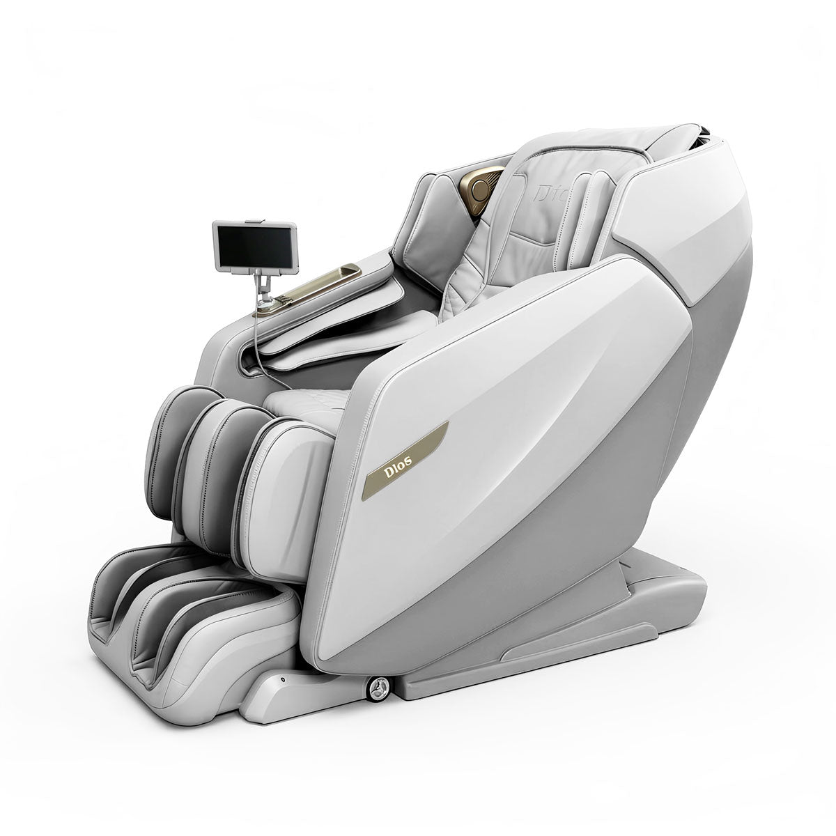 Dios Flexa – 181° Full-Body Hyper-Extension Stretching Chair | 56″ SL-Track, 6-Level 4D Rollers & 4-Step Precision Ankle Massage – GRAY