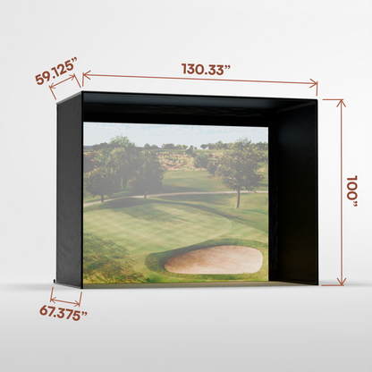 Carl's Place DIY Golf Simulator Enclosure Kit with Impact Screen