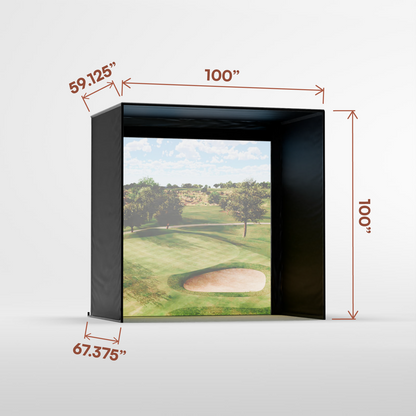 Carl's Place DIY Golf Simulator Enclosure Kit with Impact Screen