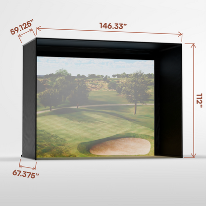 Carl's Place DIY Golf Simulator Enclosure Kit with Impact Screen
