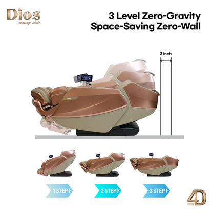 Dios Flexa – 181° Full-Body Hyper-Extension Stretching Chair | 56″ SL-Track, 6-Level 4D Rollers & 4-Step Precision Ankle Massage – BLACK