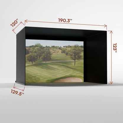 Carl's Place Pro Golf Simulator Enclosure Kit with Impact Screen