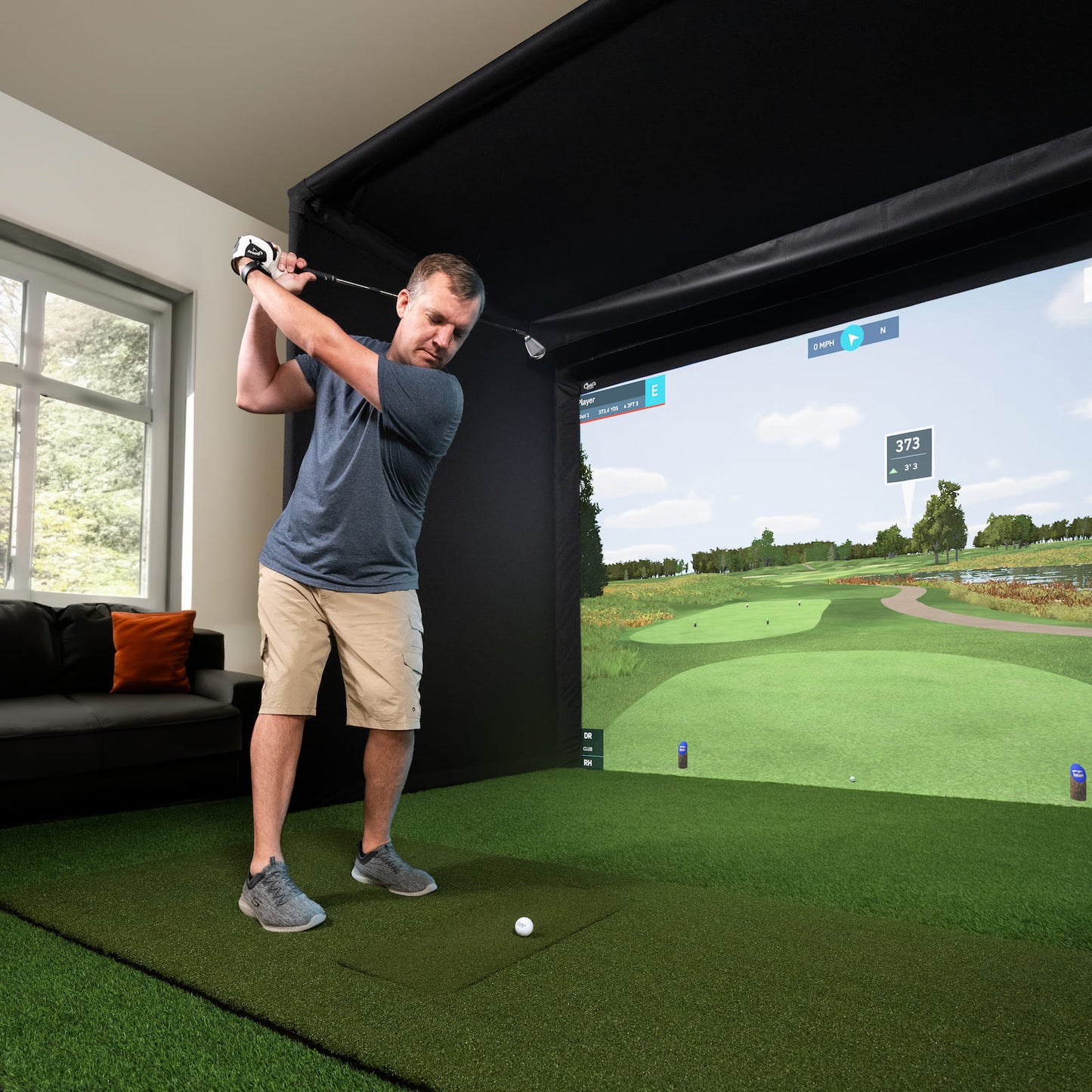 Carl's Place Pro Golf Simulator Enclosure Kit (New Model)